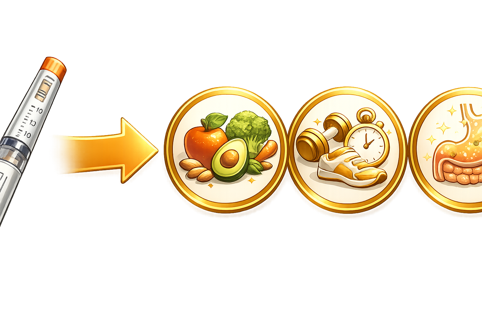 Transition from Ozempic Wegovy Mounjaro injections to natural GLP-1 production